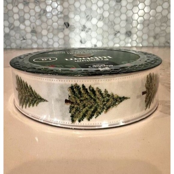 Member's Mark Premium Wired Edge Christmas Tree Ribbon 1.5" Wide x 50 Yards NEW - Picture 1 of 6